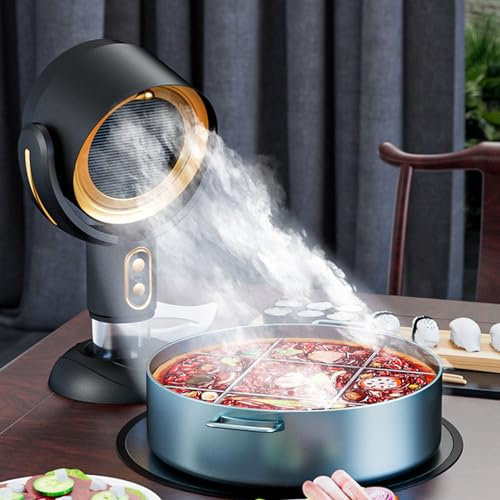 Cappa da Cucina Portatile, Cappa da Cucina da Tavolo con Ventola di Scarico a 2 velocità, Aspiratore Portatile Rimovibile per Cucine da Interni per Barbecue, Pentole Calde e