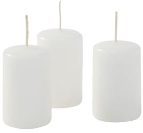 16 Kerzen, Kerzen, Durchmesser 4 cm, Höhe 5 cm, Weiß