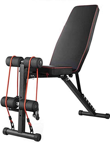 Xiaoxu Klappbare Trainingsbank, Trainingsbank verstellbar, Trainingsgeräte, Sit-Up-Bank, Hantelbank, für Anfänger und Profis, maximale Belastung 250 kg