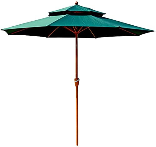 ASumPio Terrassenschirm, Terrassenüberdachung, Gartensonnenschirm Für Den Außenbereich, Sonnenschirm Für Strand, Pool, Terrasse, Garten, Grün (Grün 270 Cm)