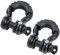 KATSU Tools Grilletes de remolque galvanizados de alta resistencia con anillo en D de 3/4, paquete de 2, capacidad de 4,75 toneladas, para vehículos todoterreno 4x4, negro