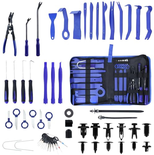 QWORK® 250 pièces Outil demontage Garniture Voiture, Outil de Levier de Garniture intérieure, Outil de dépose du Panneau d'autoradio