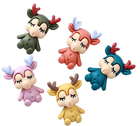 HONMEET 50stücke DIY Anhänger Cartoon Schmuck Harz Hängedeko Für Bastelarbeiten Mehrzweck Dekoration Für Zuhause Auto Taschen Gemischte Farben