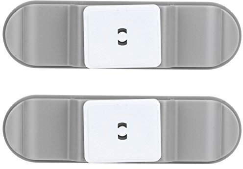 Glomora 2 Stück Selbstklebende Kabelklemmen, Kabelhalter-Clip, Wandmontage, Selbstklebende Steckdosen-Stecker-Organizer für Zuhause und Büro