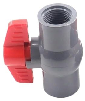 1 stücke 1/2 ~ 2 Gewinde Und Buchse Typ Grau PVC Kugelhahn Gartenbewässerungsarmaturen Aquarium Fisch Tank schalter Wasserventil(Female 2 inch)