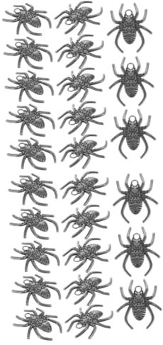 EXCEART 40pezzi Decorazioni Per Halloween Charms Per Tende Doccia Accessori Per e Decorazioni Per La Casa