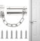 Gulfmew Cerradura de Cadena de Puerta con Tornillos Cadena de Seguridad Antirrobo Más Gruesa para Ventana Cerradura para Puerta Interior Puerta de Entrada Hogar Apartamento Dormitorio Hotel(Plata)