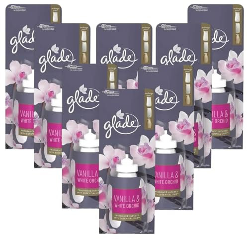 Sense & Spray Refill Glades Vanilla & White Orchid 18ml - Pack of 8