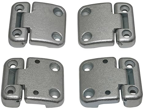 Front Door Hinge Kit 4 Pieces Puma Fixings Fits Land Rover Defender DA1070SS Britpart