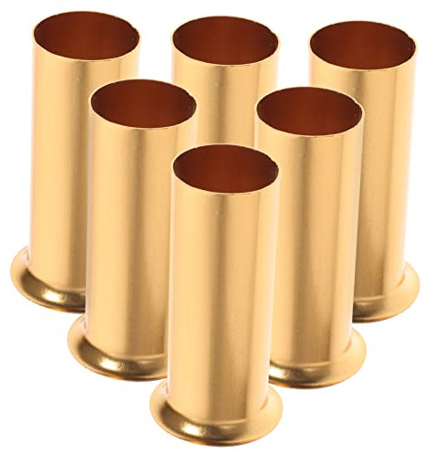 Uonlytech 6stücke Kerzenhülsen Für Kronleuchter Messinghülsen Mit Deckel Passend Für Lampensockel Hängelampen Zubehör Installieren