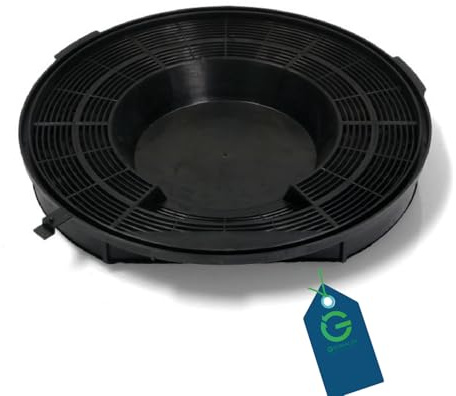 G GRIMALDI Filtro Carbone Attivo Cappa Cucina Ø 24 cm Type 28 | Tondo a Cartuccia | Modello per Cappe Aspiranti Compatibile con 481948048319 50268162000 481281718625 090410