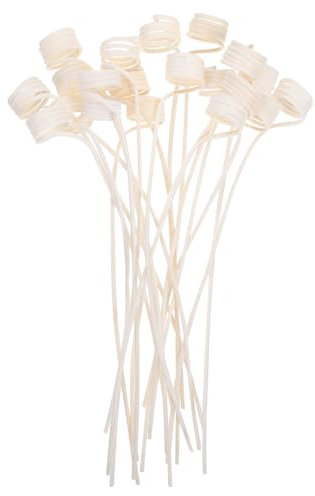 TOPPERFUN Varillas Difusoras Hogar y Aromaterapia 20 Piezas, Varillas De Aroma Sin Fuego, De Rattan Curvado, Reemplazables, para SPA, Baño y Meditación