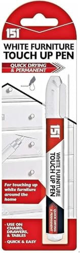 White Furniture Touch-Up Pen – Easy-Use Wood Paint Marker for Repairing Scratches, Dents & Chips on Wooden Surfaces Cabinets Tables Walls & Floors – Quick-Dry Long-Lasting DIY Furniture Restoration
