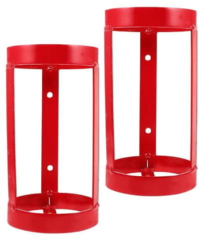 Healifty Soporte Metálico Reforzado para Extintor de 2 Kg Base de Pared Resistente para Extintor Portátil 2 Unidades Adecuado para Uso Doméstico Coche Caravana y Camión
