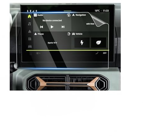 RUIYA [Pack of 2 Compatible with Dacia Duster 3 | Dacia Bigster 2024 2025 2026 10.1 Inch Navigation Protective Film, Nano Screen Protectors for Duster 10.1 Inch Navigation Touchscreen Protective Film