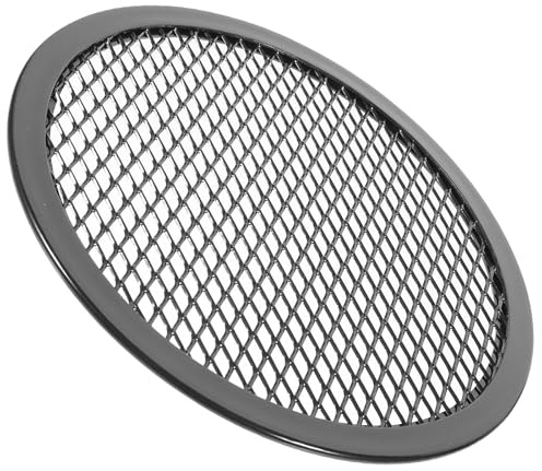 NUOBESTY Plaque à Pizza en Alliage D'aluminium 18 Cm, Moule à Pâtisserie Multifonction Rond, Plaque à Pizza à Mailles Résistante la Chaleur, pour Cuisson Maison et Restauration