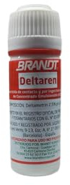 Deltaren. Insecticida por contacto y por ingestion en forma de concentrado emulsionante. DELTAMETRIN 2,5% p/v. Eficaz contra pulgon, orugas y escarabajos. (15ml)