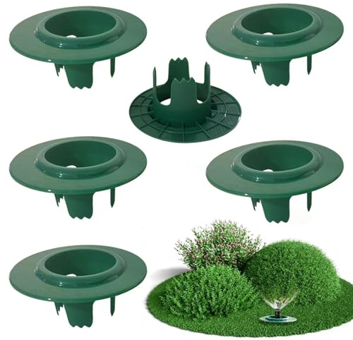 Sprinkler Head Protector Donut Guards, 3-Inch High Durable Yard Sprinkler Shield, Easy Install Secure Fit Guard for Lawns, Gardens, and Farm Irrigation, High-Visibility Green Protective Donut