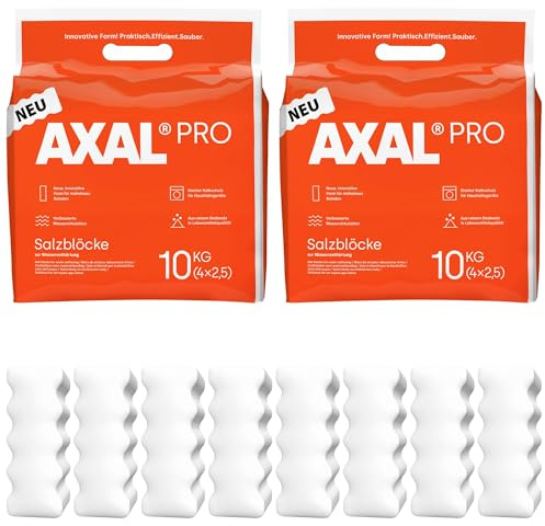 Water Softening Salt Blocks 10kg x 2 | EN973 Grade A Food Grade Salt | High Purity for Water Softeners | Reduces Limescale & Improves Appliance Efficiency | Suitable for Domestic & Commercial Use