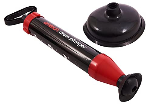 Amtech Drain Plunger Red / Black