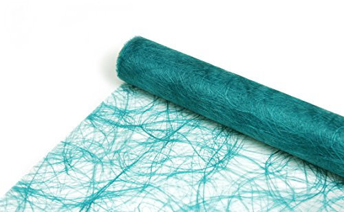 Sizoweb Tischläufer in unterschiedlichen Farben, 30 cm breit, 5 oder 20 m lang 5,0 m türkis 6550