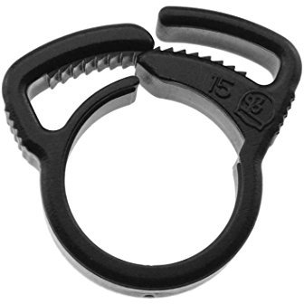 Ratchet clamps & pipe holding clips BOTH for 13/16mm garden irrigation pipe (CLAMP X 20)