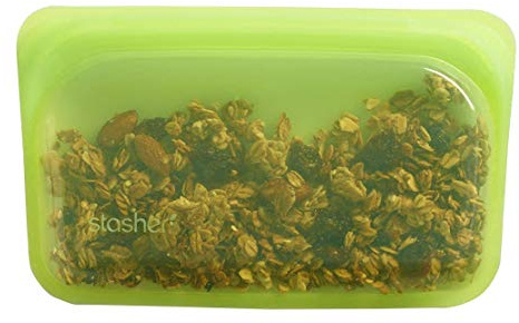Stasher Lebensmittelbeutel aus wiederverwendbarem Silikon Snack lime