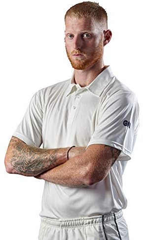 Gunn & Moore GM | Cricket Shirt, Maestro, 100 Percent Interlock Jersey Polyester, Short Sleeve, White, Medium Adult - Chest 38-40 ins