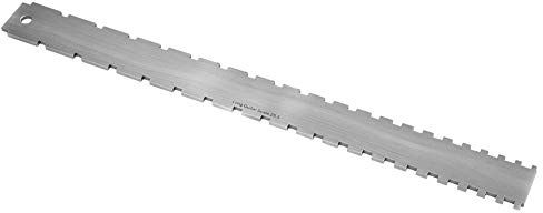 Dilwe Guitar Straight Edge-Werkzeug, Griffbrett-Griffbrett-Messwerkzeug 24.75 Gekerbte Straight Edge-Gitarrenbauer-Werkzeug für Gitarren Hals-Nivellierung
