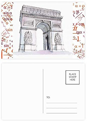 Arc De Triomph in Paris France Postkarten-Set, 20 Stück