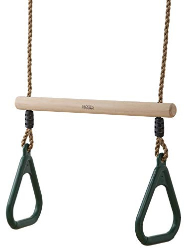 Jaques of London Trapeze Bar | Outdoor Toys for Children | Trapeze Bar with Rings | Perfect Climbing Frame Attachment…