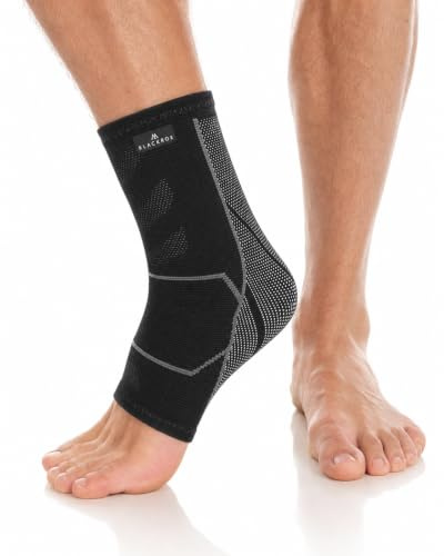 BLACKROX Fotledsbandage sport hyper balans V2 fotled bandage fotbandage höger vänster kvinnor män fotbandage fotbandage fotbandage fotledsskydd sportbandage fotledsbandage fotledsband (XL, svart)