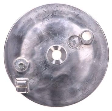 Bremsankerplatte hinten o. Bohrung kompatibel mit SIMSON Schwalbe KR 51 50 | Bremsschild hinten ohne Bremskontakt-Bohrung; kompatibel mit Simson S50, S51, S70, SR4-1 Spatz, SR4-2 Star, SR4-3 Sperber