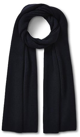 FALKE Unisex Winter-Schal Scarf Half-Cardigan Merino U Sc Wolle schnelltrocknend warm 1 Stück, Blau Night Sky 6437, ONESIZE