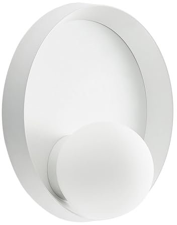 Lucande Wandleuchte, Wandlampe Innen Andelina (Design Modern) in Weiß aus Metall (1 flammig G9) - Wandstrahler Wandbeleuchtung Schlafzimmer/Wohnzimmer Wohnzimmerleuchte
