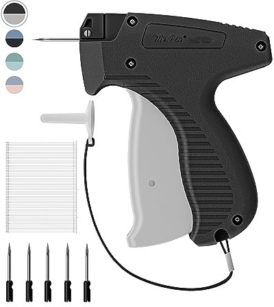 Mr. Pen - Etikettierpistole, 5 Nadeln und 1008 Stück Widerhakenverschlüsse, schwarz, Preisschilder, Etikettierpistole für Kleidung, Etikettierpistolen, Einzelhandel, Etikettierpistole,