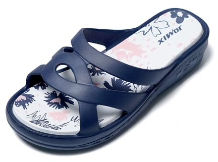 JOMIX Sandalias Plataforma Mujer Verano Comodas Chanclas con Cuña para Piscina, Playa, Mar, Baño, Ducha y Casa - Goma EVA