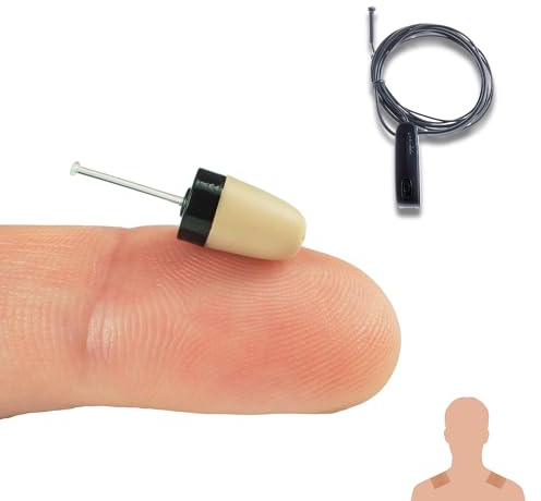 PingaOculto Oreillette Espion Bluetooth Ecouteur Mini Invisible Examen VIP Pro Caché Microphone Bandes Adhésives - Casque sans Fil (Oreillette Espion VIP Pro Supermini Bluetooth Microphone Câble)