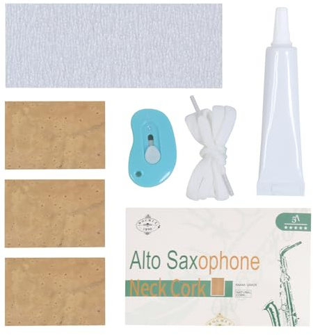 Universal Saxophon Hals Kork Set - 3 Stück für Klarinette, Alto, Sopran, Tenor Saxophon - Ersatz Kit Musikinstrument Zubehör