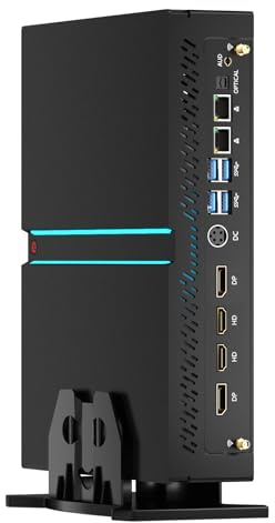 Mavsloly Mini PC de jeu, Core i9-14900F 24 cœurs avec RTX4060, 32 Go de RAM DDR5 1T PCIE 4.0 SSD, WiFi 6E, BT5.3, 2 x HDMI/2 x DP, 8K, quatre écrans, optique, double LAN, Windows 11 Pro