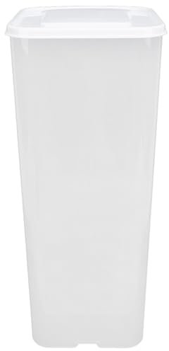 HEEPDD Bread Storage Container Plastic Bread Box Transparent Space Saving with Lid Bread Saver for Sandwich Toast French Fries Nuts Snacks