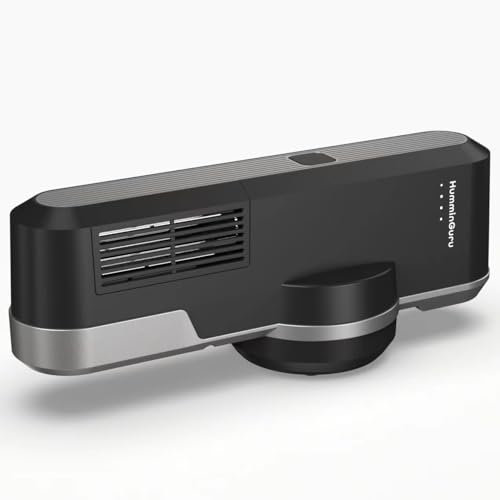 HumminGuru Orbit Static Remover for Vinyl Records, Vinyl Record Cleaner Machine Removes Static Charge Evenly, 360° LP Rotating Ionizer, Anti-Static Turntable Record Player Accessories Cleaning Kit