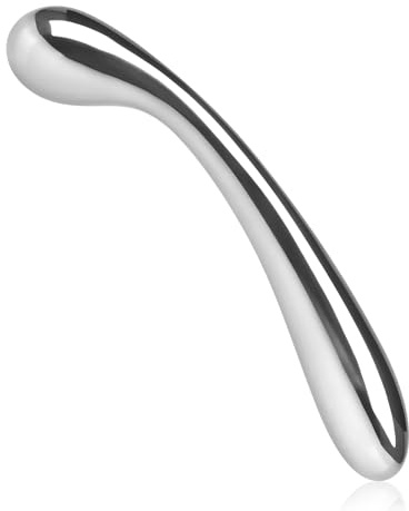 Roluck Double Gode Métal, Plug Anal en Acier Inoxydable, Masturbation, Gode Double Tête, Stimulation Prostate et Point G, Sex Toy pour Hommes, Femmes, Lesbiennes (S)