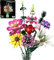 Blumen Strauß Baukasten, Blume Botanical Collection Baukasten Spielzeug Büro Haus Dekoration, Valentinstag, Geburtstag, Muttertag, Weihnachten Geschenk für Sie und Ihn Kinder Erwachsene (Keine Vase)