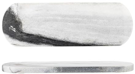 Bloomingville Jamile Planche à découper, gris, marbre, L 45 x H 2 x l 15 cm