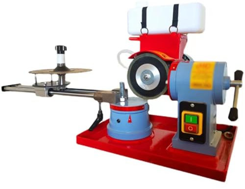 370W Electric Circular Saw Blade Sharpener, 125mm Rotary Angle Grinder, 2850RPM Saw Blade Sharpener for Hard Metal, HSS, Plastic and Wood Workbenches