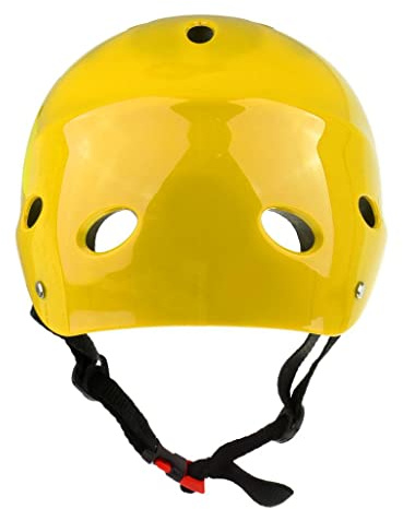 Sport acquatici Casco di sicurezza per Wakeboard Kayak Canoa Barca Surf M Giallo