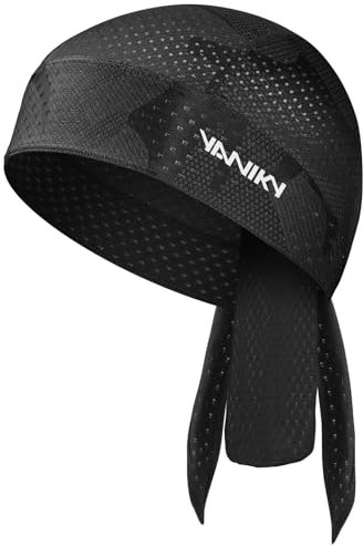 YANIKY Sports Bandana Cap UV Schutz Atmungsaktive Kopftuch Herren Damen Schnelltrocknend Durag Unter Helm Für Sommer Outdoor Sportarten Laufen