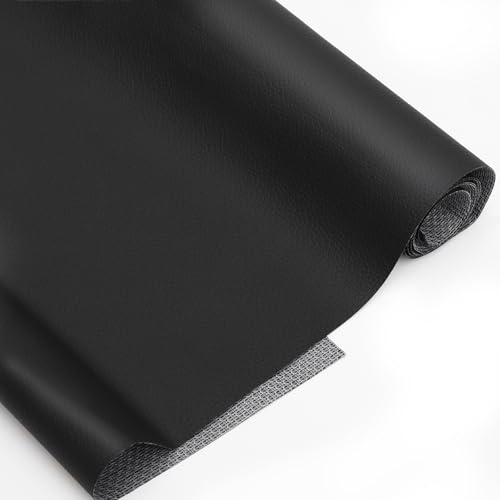 RANJIMA Konstläder per meter tyg, 200 x 140 cm stoppning PU-läder vattentätt borstat läder mjuk mocka för soffor stolar hem bilinteriör plånböcker gör-det-själv