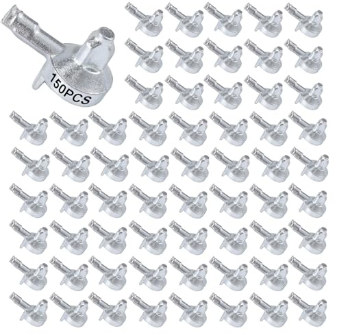 Tinoaly 150uds Clavijas de Estantería, Pasadores de Soporte Estante Aleación Compatibles con la Estantería IKEA Billy Pieza 131372 para Estanterías Gabinete Accesorios Repuesto